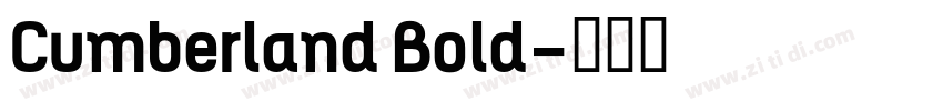 Cumberland Bold字体转换